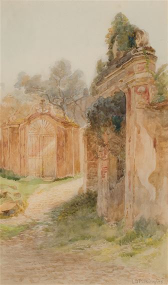 Cobblestone Path with Gates by L. D. Pilkington