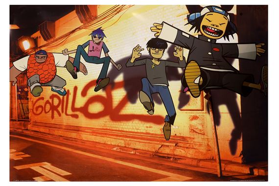 Jamie Hewlett | 'Gorillaz Poster' (2001) | MutualArt