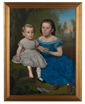 Portrait of Everett Maxwell Walker; Mary E. (Lillian) Walker - Samuel Shaver