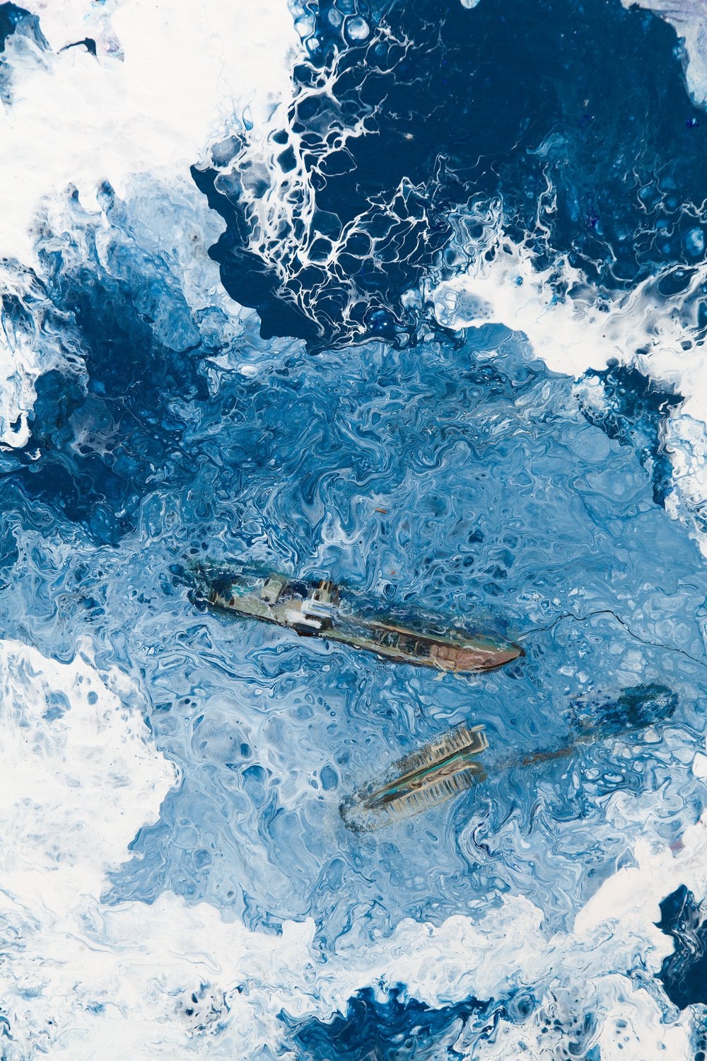 Artwork by Marzena Bis, Underwater, Made of acrylic on canvas