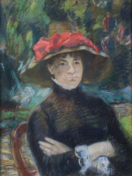 Portrait of Mrs Guillaumin by Armand Guillaumin, around 1890