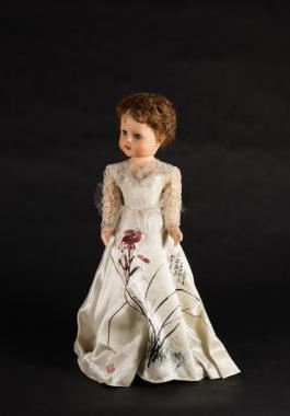 Draw on Baby Doll Dress by Zhang Daqian, 1967