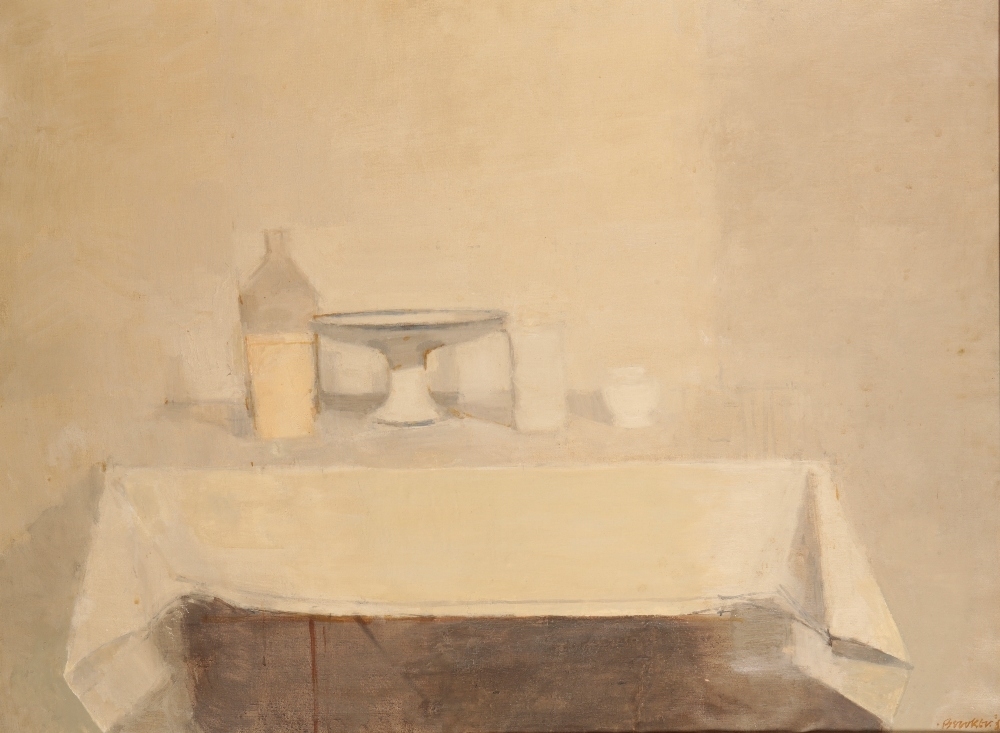 William Brooker Still Life Compotier, Jars & Pot (1961) MutualArt