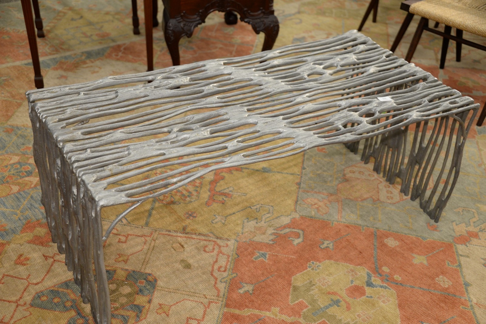 Artwork by Arthur Court, Saguaro Bench, Made of cast aluminum