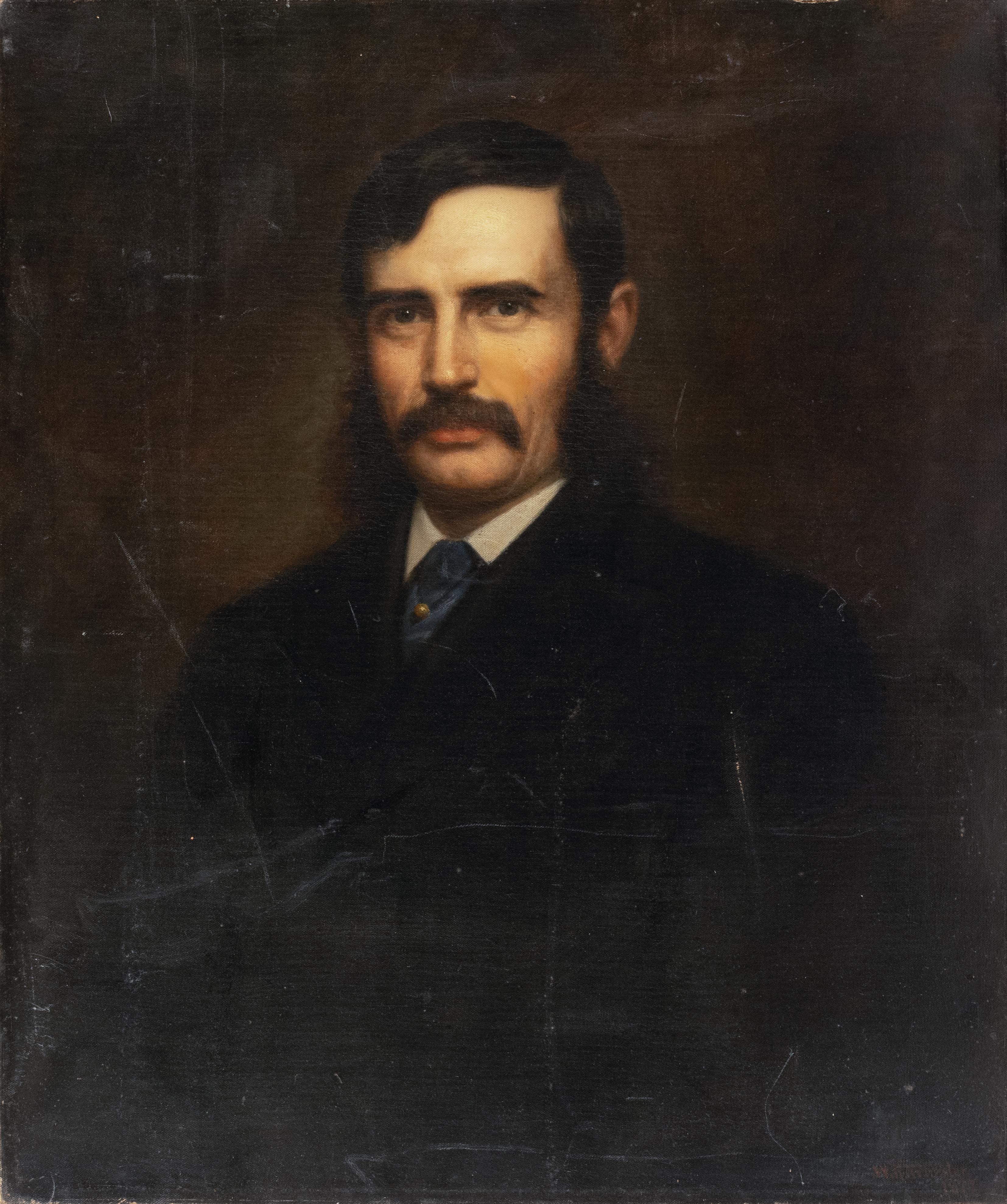 William Ruthven Wheeler | Portrait of a gentleman with mustache | MutualArt