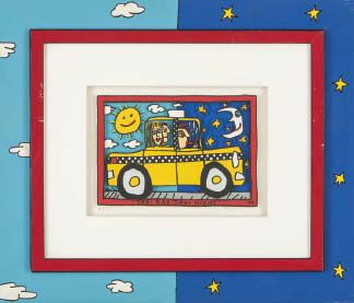 James Rizzi /TAXI DAY TAXI NIGHT 3Dアート James Rizzi /TAXI DAY TAXI NIGHT 3Dアート James Rizzi NYC Twin