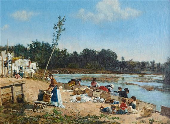Lavandières by Casimiro Sainz y Sainz, circa 1878