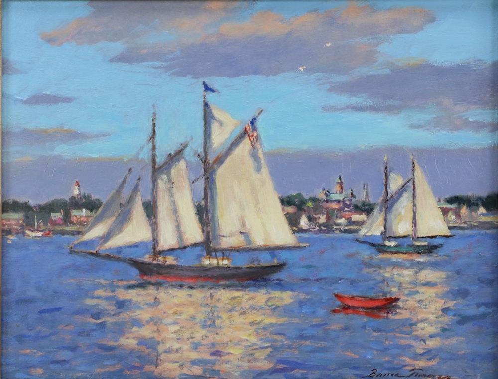 Bruce Backman Turner Gloucester schooners MutualArt