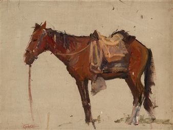 Untitled (Horse Sketch) - George William Gage