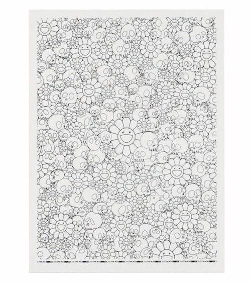 Takashi Murakami x ComplexCon. Skulls & Flower (White), 2018., Lot #43269