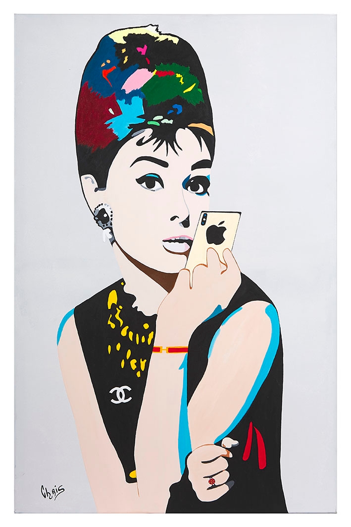 Artwork by Lechevalier, Audrey Iphone, Made of Mixed media on canvas