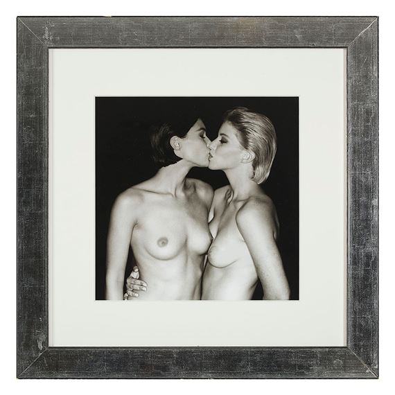 Sisters Kissing by Greg Gorman, 1990