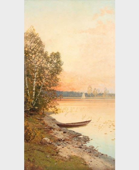 Vene rannalla by Eugen Taube