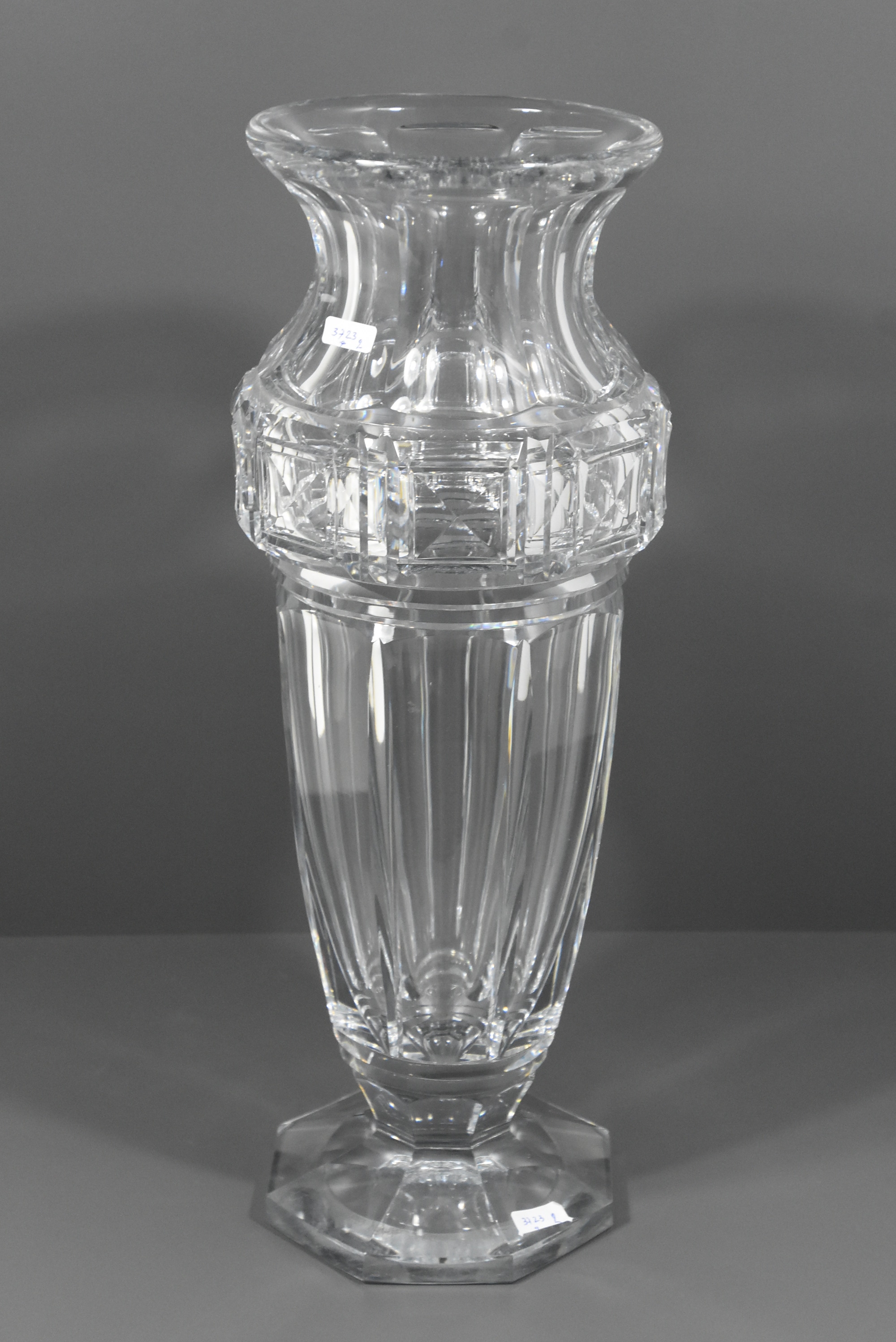 Artwork by J. Simon, Val Saint Lambert, Vase en cristal modèle Nadia, Made of cristal