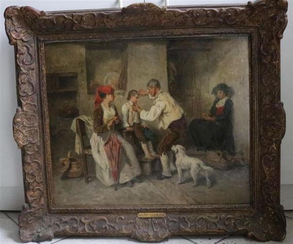 CHEZ LE PERRUQUIER BÉARNAIS by Alexandre-Marie Guillemin