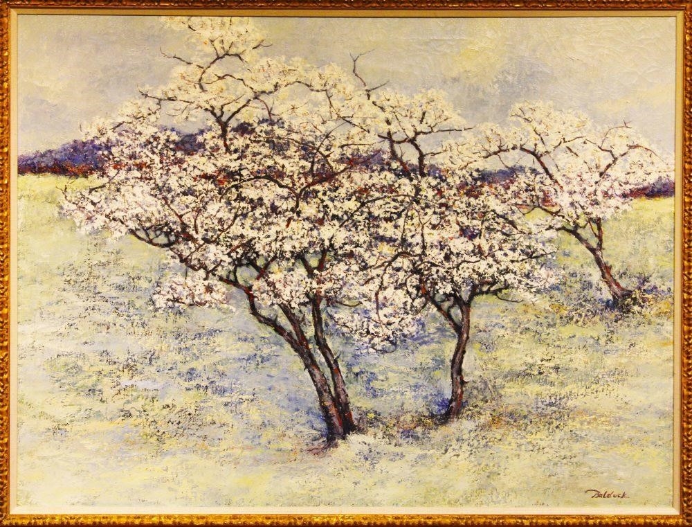 Artwork by Gael Baldock, Valley Orchard, Made of oil on canvas