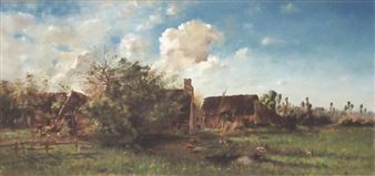 Ferme aux environs de Fontainebleau - Georg Huber