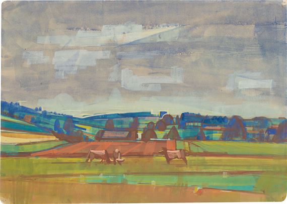 Johnsbach, Falkenhorst by Hermann Glöckner, 1950