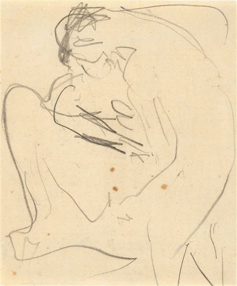 Liebespaar by Ernst Ludwig Kirchner, circa 1909-1911