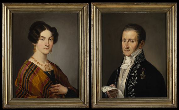 Two Works: Portrait by Adeodato Malatesta