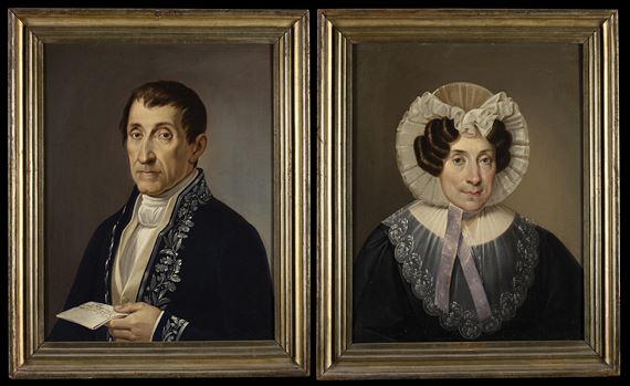 Two Works: Portrait by Adeodato Malatesta