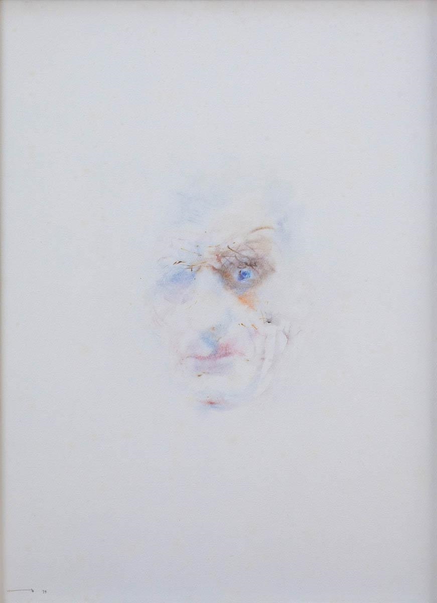 Louis Le Brocquy | Study of Samuel Beckett (1979) | MutualArt