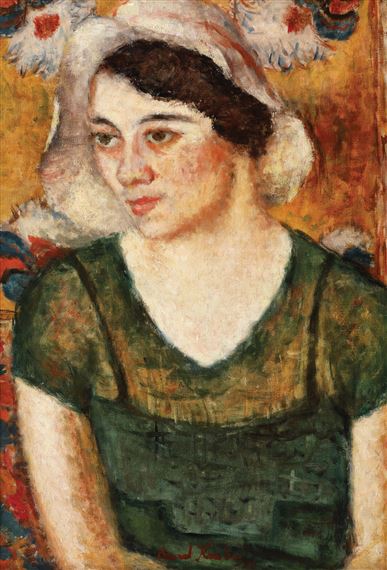 Tânără cu Pălărie by Aurel Kessler, 1937