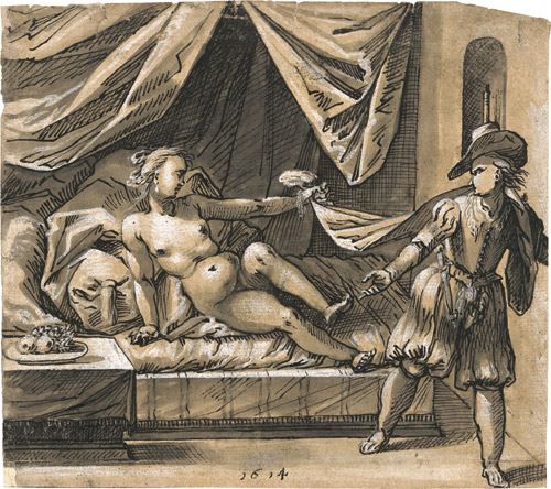 Joseph und Potiphars Weib by Hermann Weyer, 1614