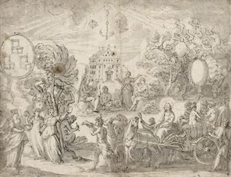 Allegorie mit dem Triumph der Weisheit - Lucas Kilian