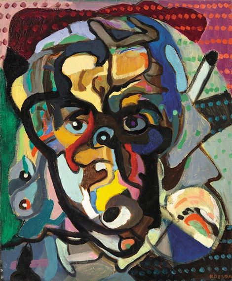 Self-Portrait by Endre Rozsda, 1941-1942