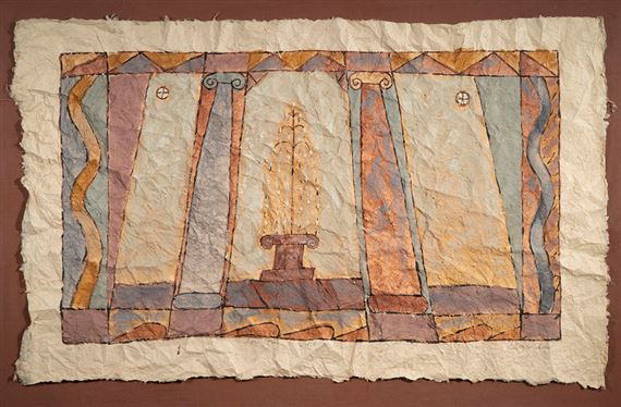 Fountain with Pillars natural