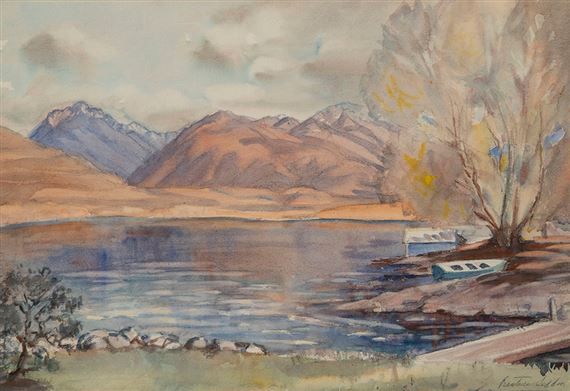 Lake Alexandria near Taupo by Beatrice Seddon