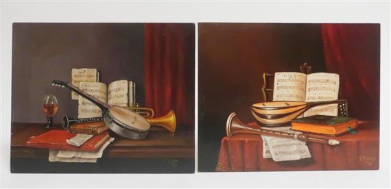 2 Still Life with Instruments - Tibor Filkorn