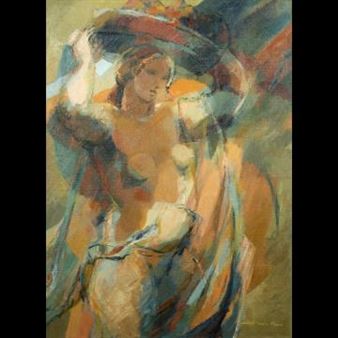 Femme au panier - Michèle Taupin