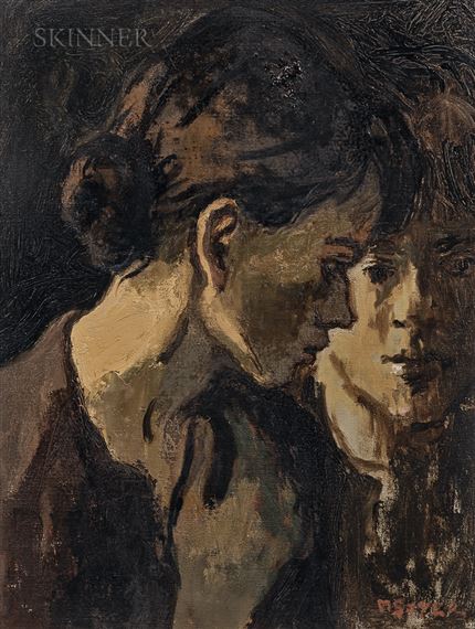 Moses Soyer | Two Dancers - Consolation | MutualArt