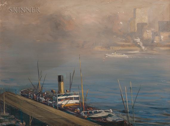 The East River by Charles Vezin, 1912