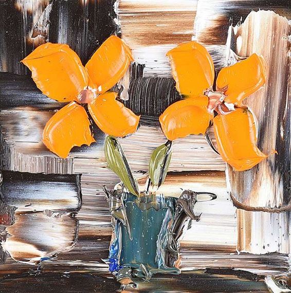 Colin Flack | YELLOW FLOWERS IN A VASE | MutualArt
