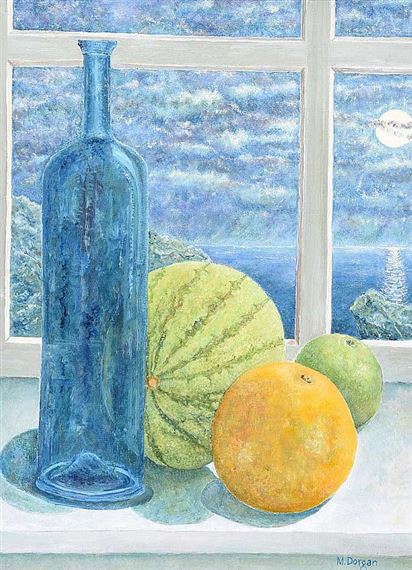 MOONLIGHT THROUGH THE WINDOW by M. Dorgan