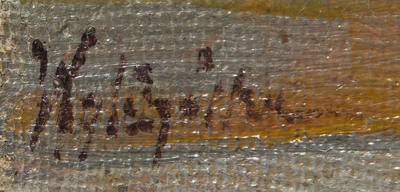 Artwork by Emilia Wylezynska, Flowers in the window, circa okolo, Made of oil/canvas