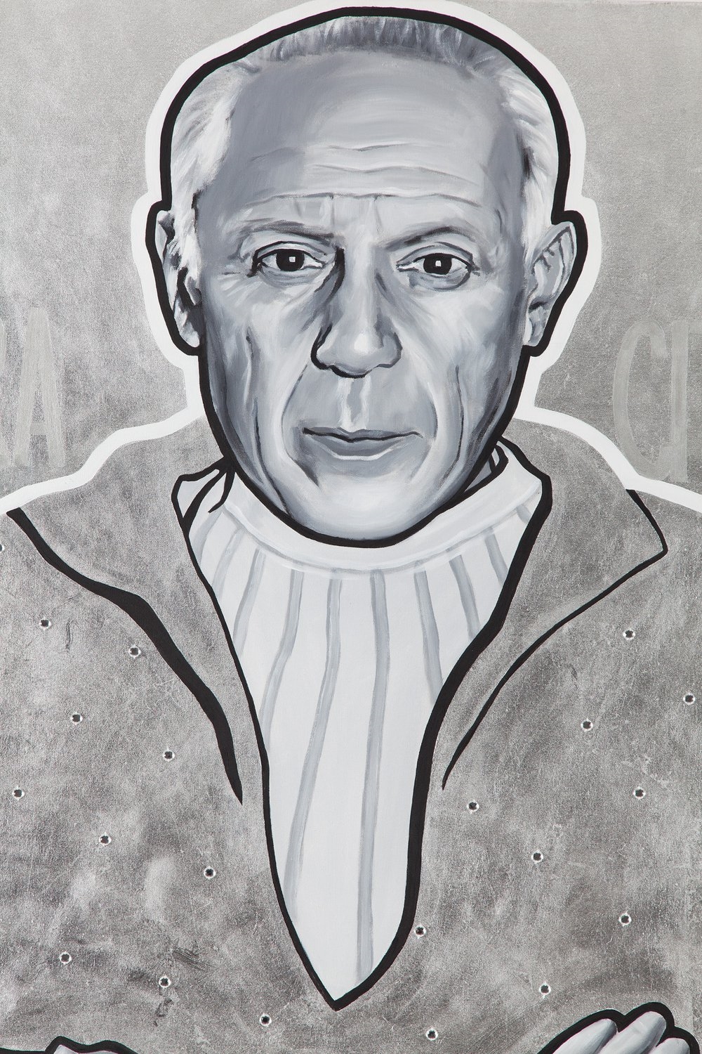 Artwork by Bartek Jarmoliński, From the cycle "Santo Subito": „St. Pablo”, „St. Frida”, Made of oil/canvas