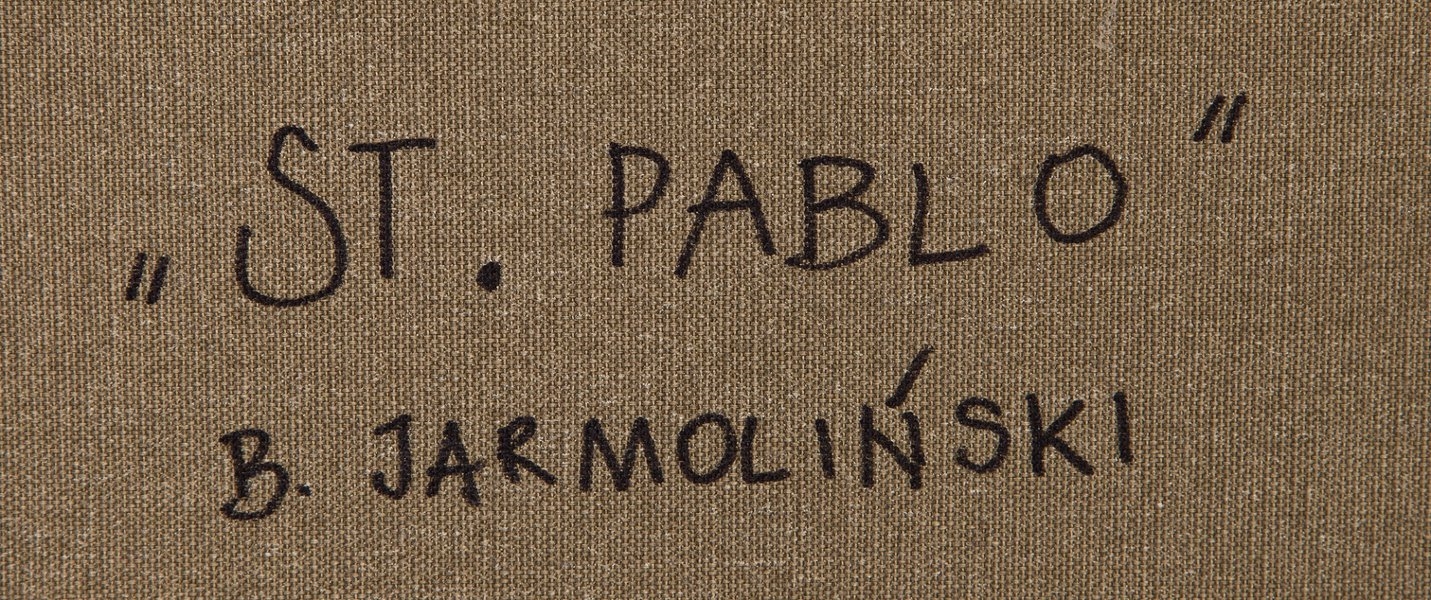 Artwork by Bartek Jarmoliński, From the cycle "Santo Subito": „St. Pablo”, „St. Frida”, Made of oil/canvas