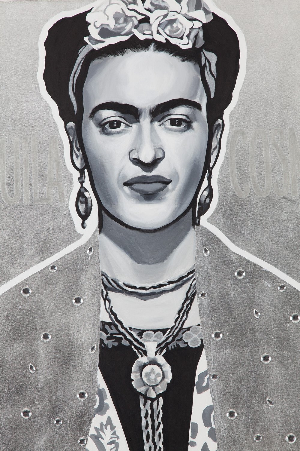 Artwork by Bartek Jarmoliński, From the cycle "Santo Subito": „St. Pablo”, „St. Frida”, Made of oil/canvas