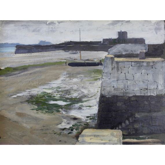 ACROSS THE BAY, ST AUBYN, JERSEY by John Bulloch Souter