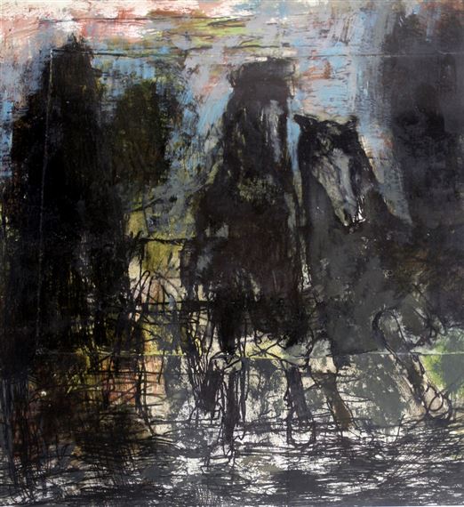 Christopher Le Brun、UNTITLED、海外版超希少レゾネ Christopher Le Brun | UNTITLED (HORSES) (1982) | MutualArt