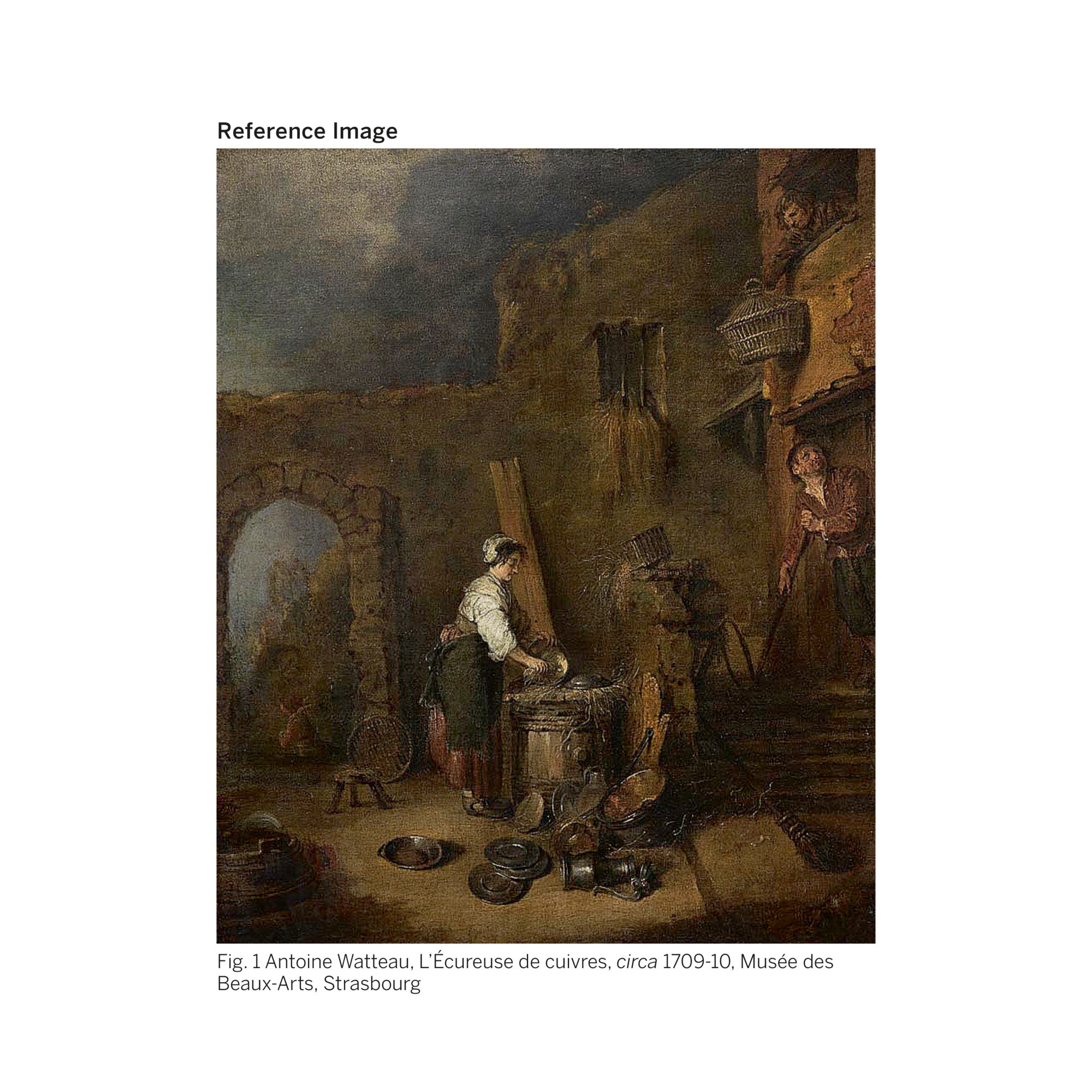 Artwork by Jules Dupré, INTÉRIOR DE FERME DANS LE BERRY, Made of oil on canvas
