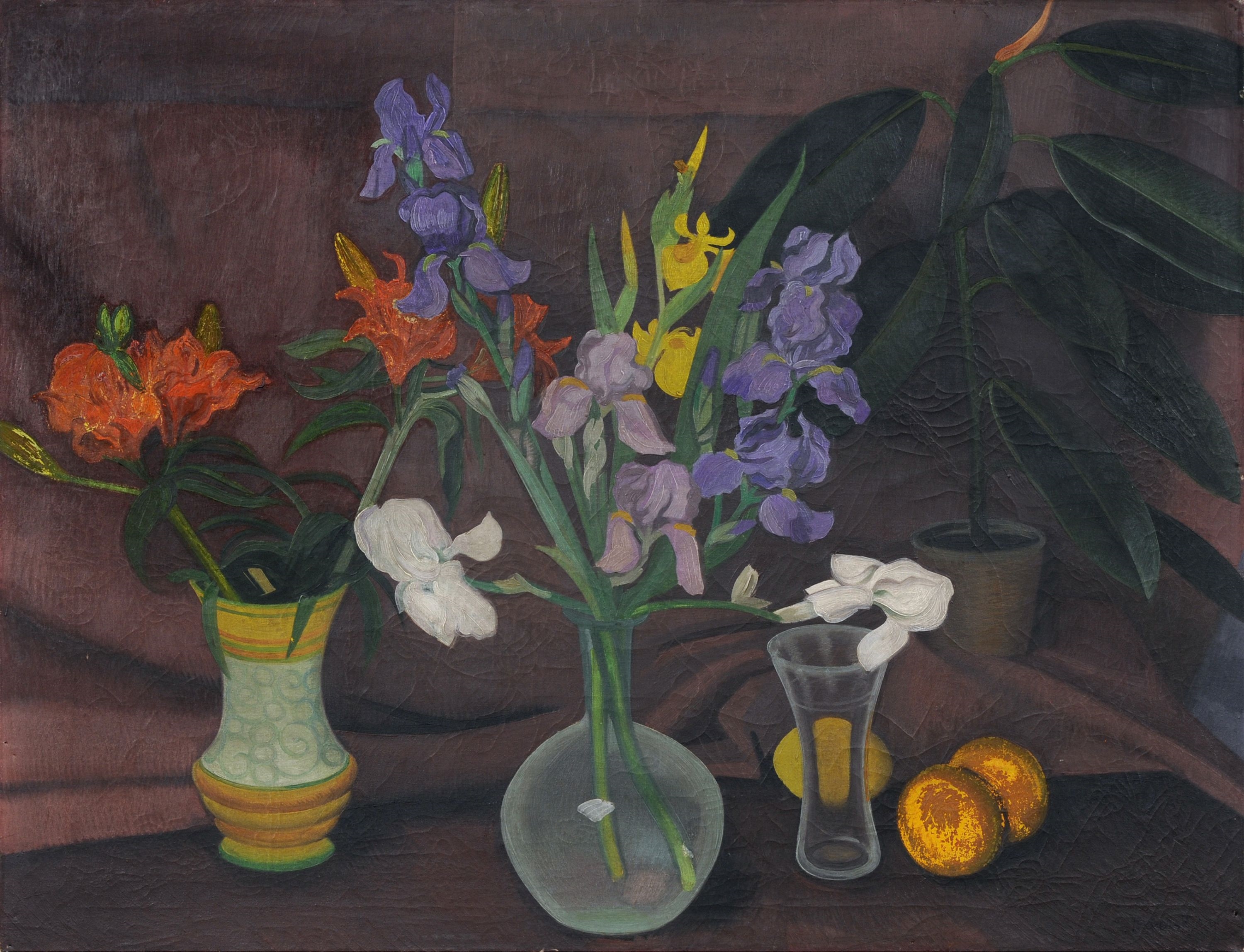 Heribert Fischer-Geising | Stillleben mit Schwertlilien (1931) | MutualArt