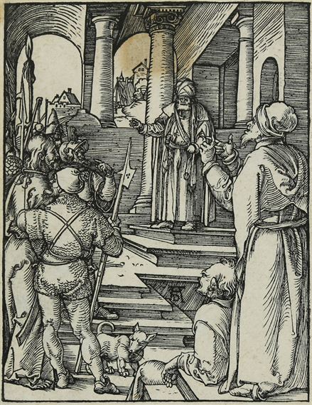 "Christ before Pilate" from the Small Passion by Albrecht Dürer, 19th century