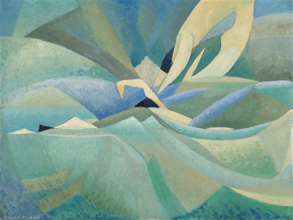 Swimming: The Start of the Race by Claude Flight