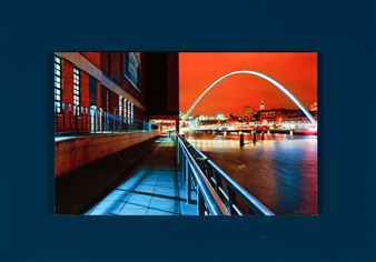 The Millennium Bridge, Gateshead by Night - Simon Fauncey
