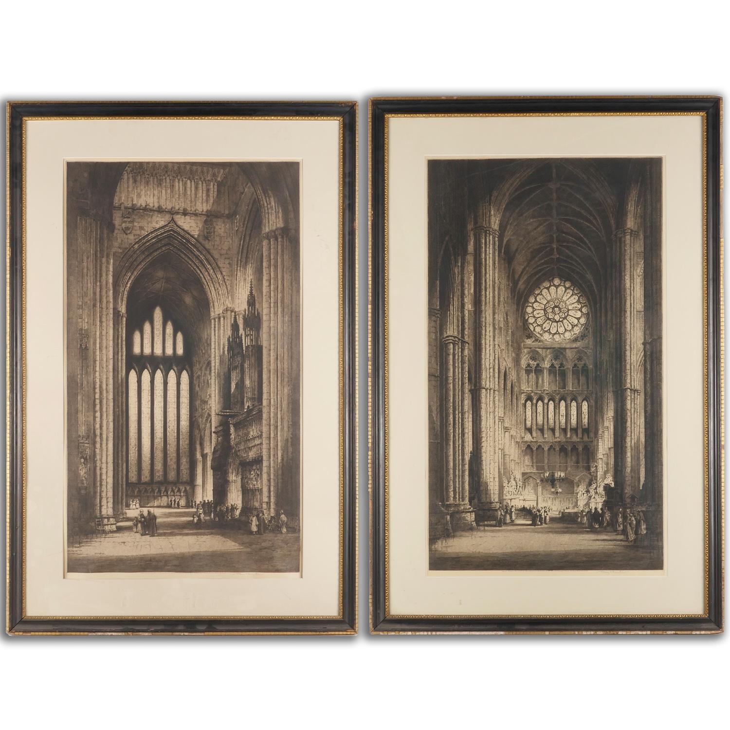 Albany E. Howarth | Two Works: Interior, York Minster Cathedral and ...